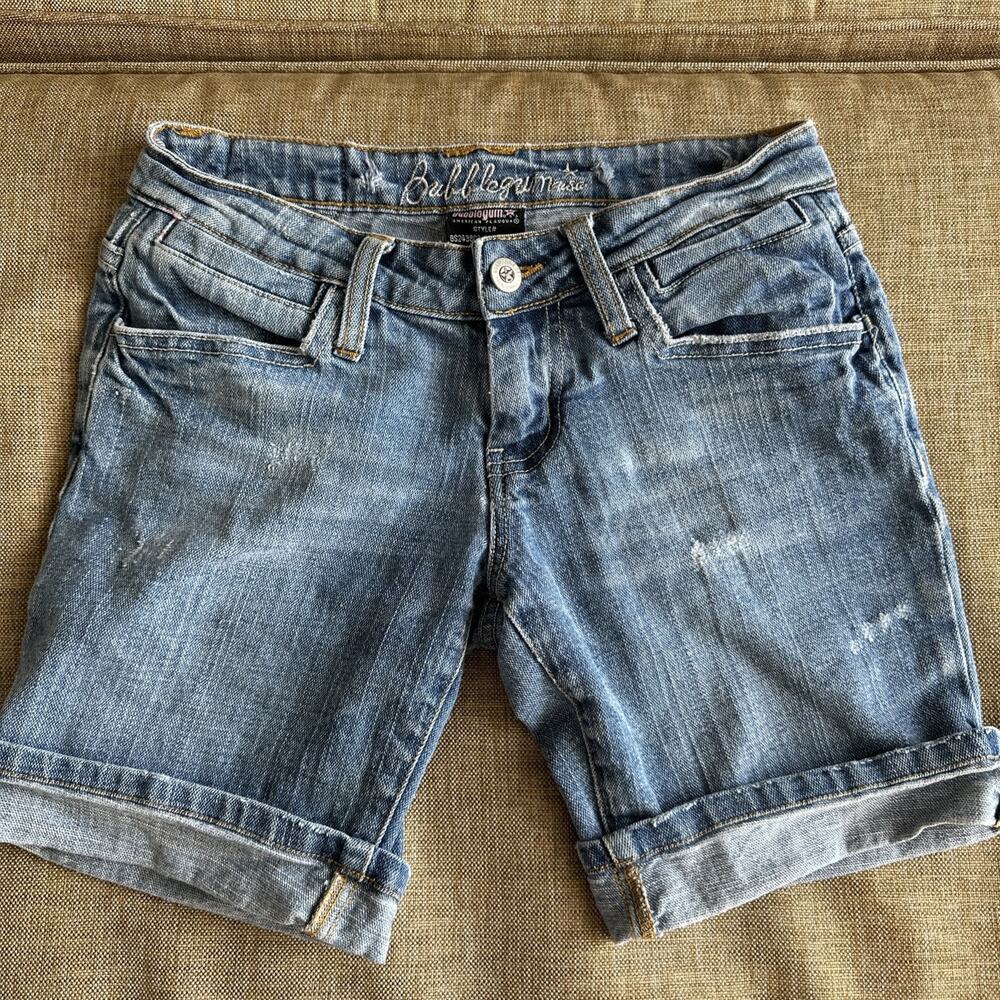 Bubblegum Bubble Gum Women’s Shorts Blue Denim Size 0‎ Cotton Cuffed Festival